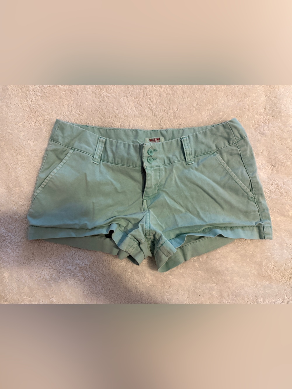 Missimo Supply Co. Low Rise Shorts Mint/Turquoise